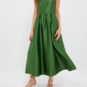 Tuckernuck Green Dupioni Esme Dress